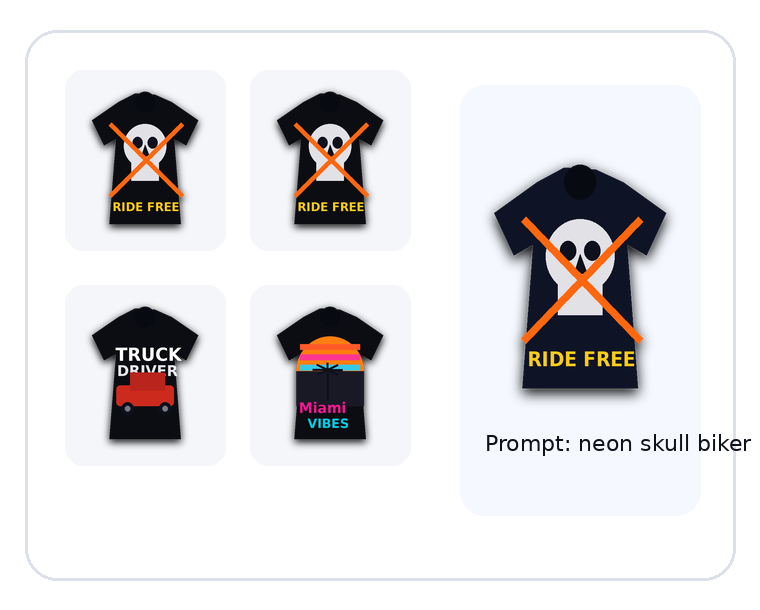 AI generated T-shirt design