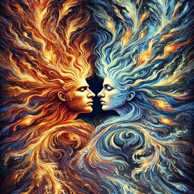 Elemental-Harmony-Flames-and-Tides NFT T-Shirt