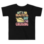 It’s a Beautiful Day for Cruising T-Shirt – Retro pastel cruise ship with flowers and sunshine