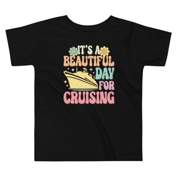 It’s a Beautiful Day for Cruising T-Shirt – Retro pastel cruise ship with flowers and sunshine