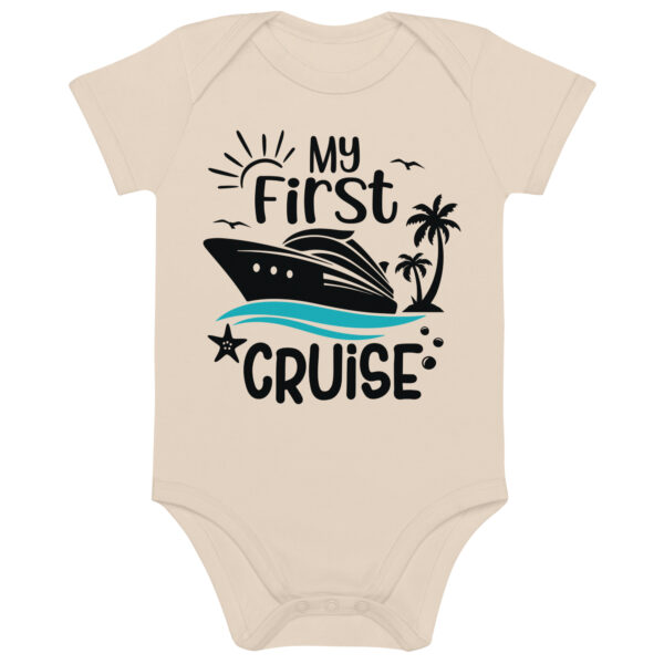 Organic Cotton Baby Bodysuit  My First Cruise - Image 4