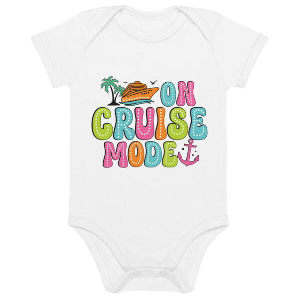Organic cotton baby bodysuit - On Cruise Mode Bodysuit - Image 5