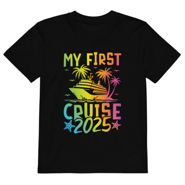 Organic cotton kids t-shirt - My First Cruise 2025