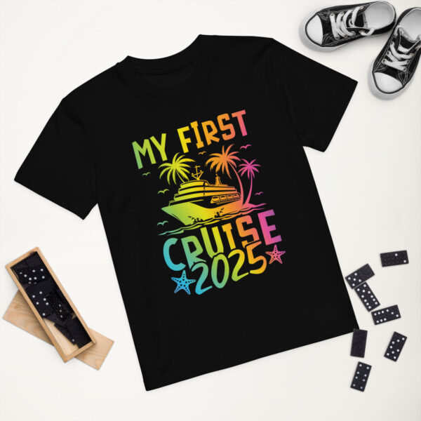 Organic cotton kids t-shirt - My First Cruise 2025 - Image 2
