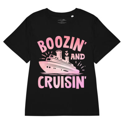 Women’s organic ribbed neck - Boozin And Cruisin T-Shirt