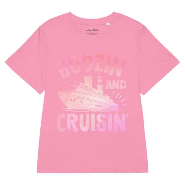 Women’s organic ribbed neck - Boozin And Cruisin T-Shirt - Image 4