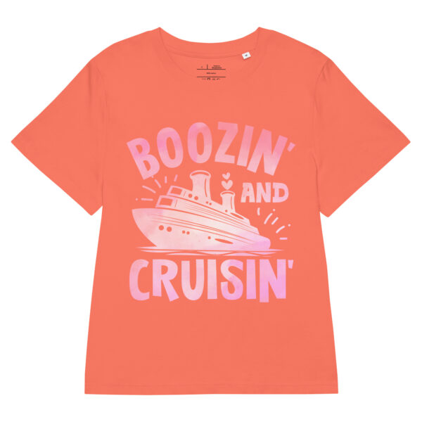 Women’s organic ribbed neck - Boozin And Cruisin T-Shirt - Image 3