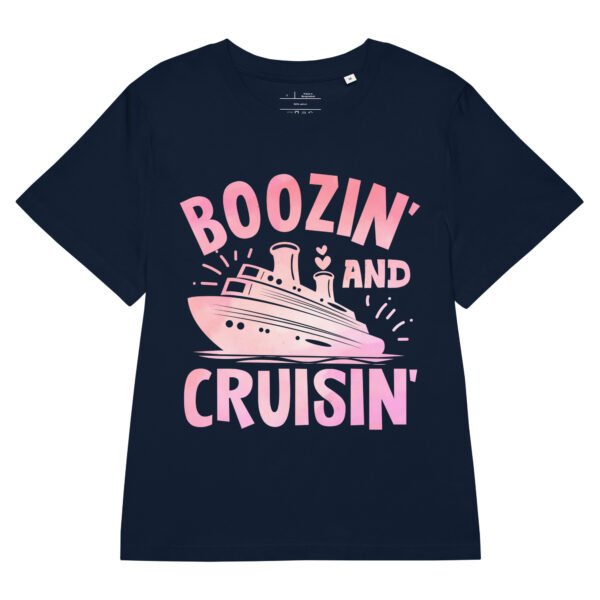 Women’s organic ribbed neck - Boozin And Cruisin T-Shirt - Image 2