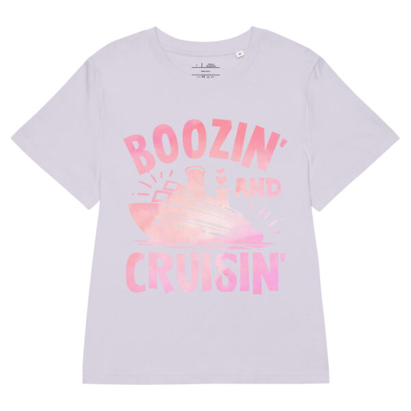 Women’s organic ribbed neck - Boozin And Cruisin T-Shirt - Image 5