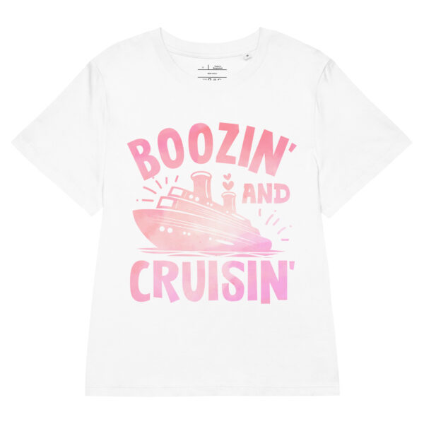 Women’s organic ribbed neck - Boozin And Cruisin T-Shirt - Image 7
