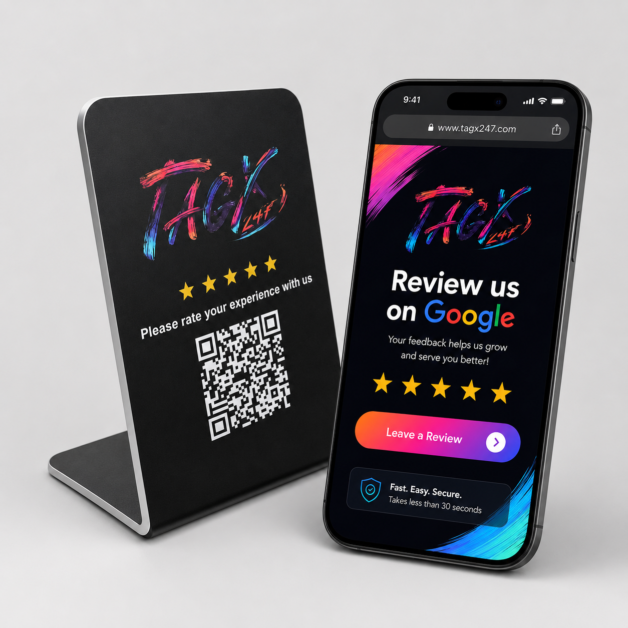TagX247 NFC Google Review Card - NFC Products by TagX247